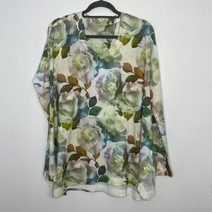 Floral Long Sleeve Women's Top